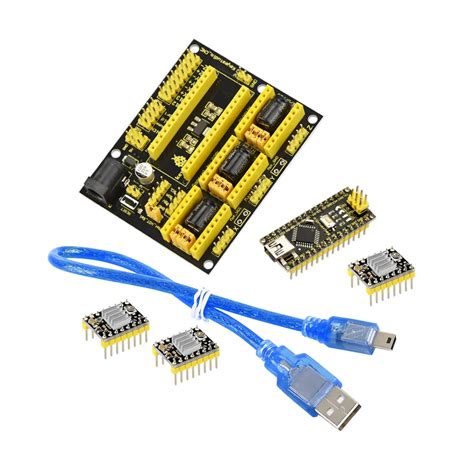 Keyestudio CNC shield v4 +3pcs A4988 driver+ Nano 